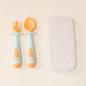 Baby Forks and Spoons Manufacturer - OEM Bendable Independent Eating Set