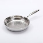 Hybrid Stainless Steel Skillet Supplier - OEM 12Inch Hammered Shaped with Lid