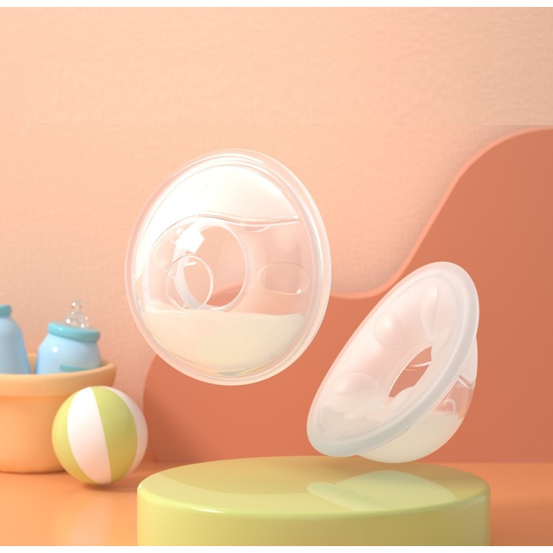 Reusable Silicone Milk Collector Manufacturer - OEM 2pk Wearable with Color Box