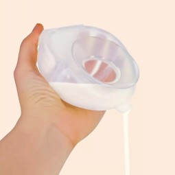 Silicone Breast Milk Collector Manufacturer - OEM with Pouring Mouth and Scale Printed