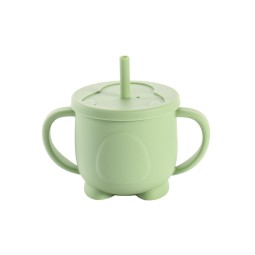 Silicone Toddler Training Cup Manufacturer - OEM Penguin Shape with Straw Lid