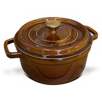 Enameled Cast Iron Casserole Manufacturer - OEM Coco Brown Dutch Oven Set