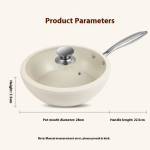 Titanium Ceramic Wok Supplier - OEM Non Stick Frying Pan PFOA Free