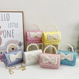Shoulder Bags for Kids Supplier - Hot Selling Lovely Pearl Chain Cartoon