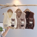 Children Sweaters Manufacturer - OEM High-End Quality Stripes Big Lapel Sweater