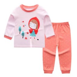 Children's Underwear Set Supplier - OEM Cotton Long-sleeved Two-piece Suit