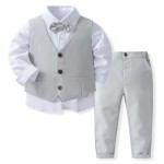 Boy Wedding Suit Manufacturer - OEM Ring Bearer Formal Party Clothing Set
