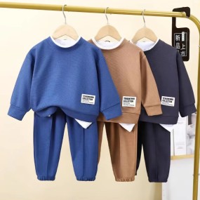 Children's Sweatshirt Manufacturer - OEM Waffle Casual Sports Suit