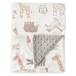 Baby Blanket Manufacturer - OEM Custom Graphics Rainbow Minky Dot Blanket