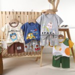 Children's Sleepwear Supplier - OEM Pure Cotton Short Sleeved Set for Boys Girls