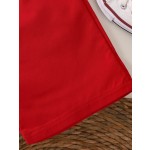 Girl Clothing Set Manufacturer - OEM Summer Cherry Shirt Trousers Set