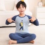 Children Pajama Set Supplier - OEM Autumn Cartoon Design Cotton Long Sleeve