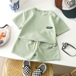 Children's Summer Suit Supplier - Wholesale Waffle Casual Loose Set
