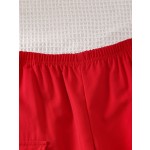 Girl Clothing Set Manufacturer - OEM Summer Cherry Shirt Trousers Set