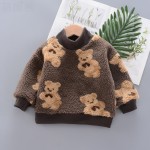 Baby Girls Hooded Jacket Supplier - OEM Children Warm Hooded Sweater Autumn Winter