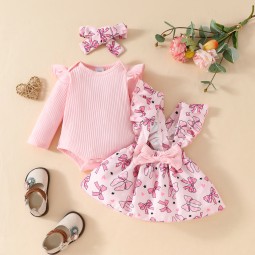 Baby Hat and Gloves Set Supplier - OEM Print Newborn Cotton Set