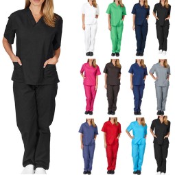 Nursing Scrubs Suit Supplier - OEM Medical Uniform Scrub Sets Wholesale