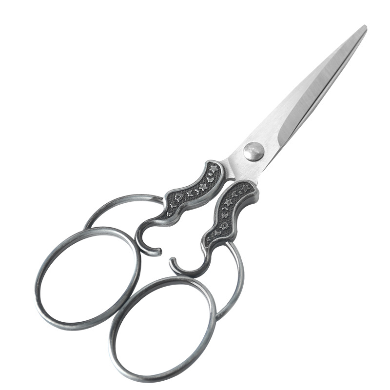 Mini Straight-Blade Vintage Handmade Embroidery Cross Stitch Snips Portable Household Scissors Genuine Tea Leaf Snips