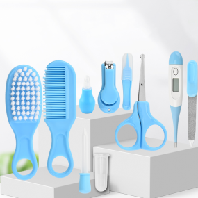 10 in 1Baby Daily Care Set with Thermometer Manicure Kit for Baby Care Keep Healthy and Clean