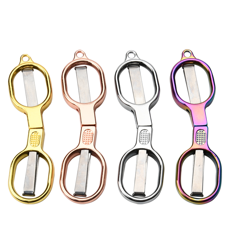 Mini Small Stainless Steel Telescopic Portable Folding Fish Cutting Scissors Multi Purpose 8 Shape Scissors