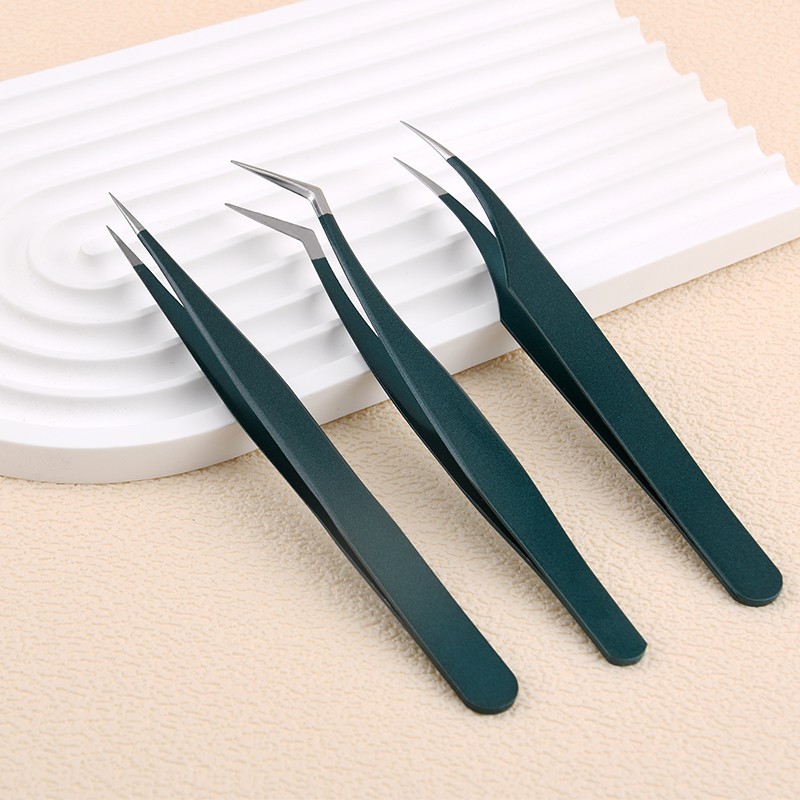 Top Selling Custom Color Eyelash Extension Tweezers Fast Delivery