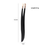 Professional Beauty Gold Eyebrow Lash Tweezer Pointed Slant Design for Eyebrow Shaping Lash Removal Customizable Private Label