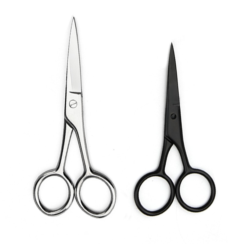 Professional  High Quality Eyebrow Scissor Multifunctional  Makeup Tool Grooming Stainless Steel Beard Scissors for Men