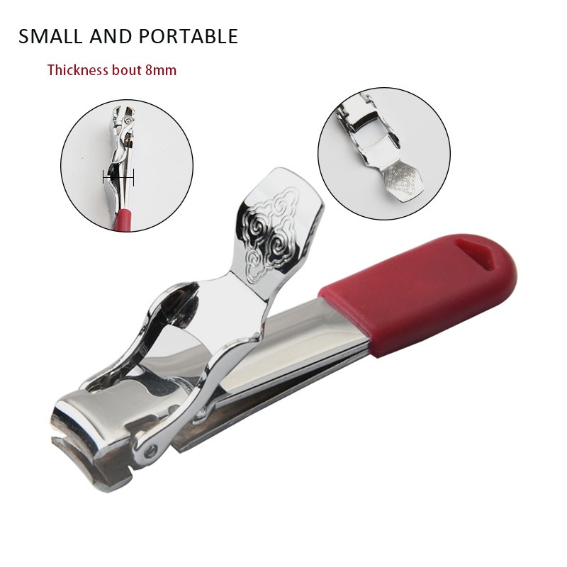 Portable Mini Ultra-Thin Stainless Steel Nail Clipper Carbon Steel Toe Cutter Trimmer Scissor Manicure Pedicure Tool for Fingers