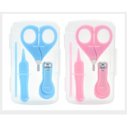 4-In-1 Baby Nail Care Kit Children Kids Nail Trimmer Newborn Cartoon Pattern Case Baby Nail Cutter Clipper Set