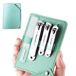 Customized Nail Clipper Set Carbon Steel Manicure Tool Kit Personal Care Travel Gift Custom Logo Stainless Steel Beauty Tool