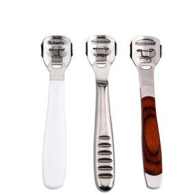 不锈钢足部锉刀去除老茧可重复使用的足部刮刀和脚跟锉刀设置死皮护理工具包