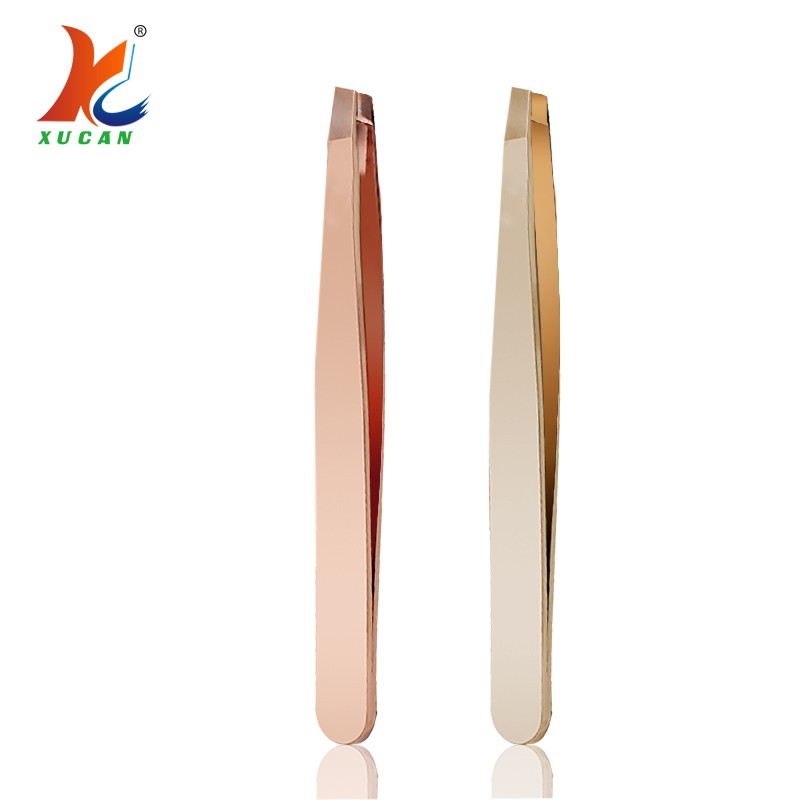 Wholesale Eyebrow Tweezer Stainless Steel 96 Slanted Pointed False Eyelashes Set Colorful Clamps Clip