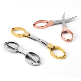 Foldable and Easy to Carry Fishing Scissors Mini Scissors Alloy Handle Stretch Travelling Cutting Tool