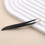 Professional Beauty Gold Eyebrow Lash Tweezer Pointed Slant Design for Eyebrow Shaping Lash Removal Customizable Private Label