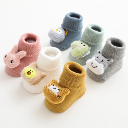 Floor Socks - Terry Plush Non-slip