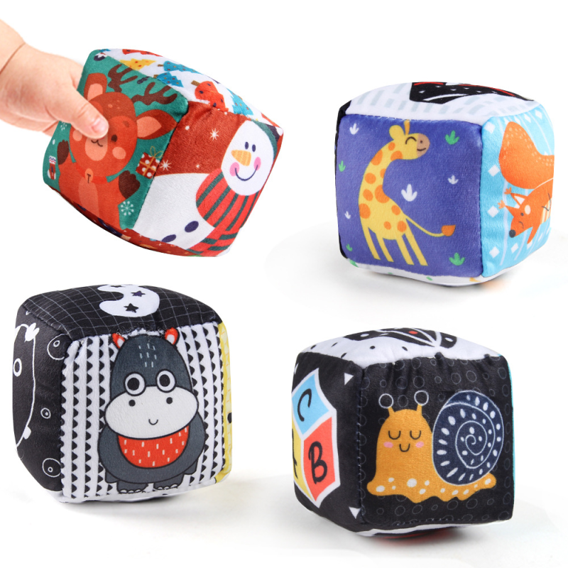 Rattle Book - Hand Grasping Washable