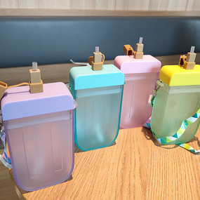 Drink Cup - Popsicle Straw Korean