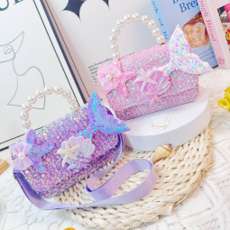 Girls Bag - Butterfly Pearl Sequin