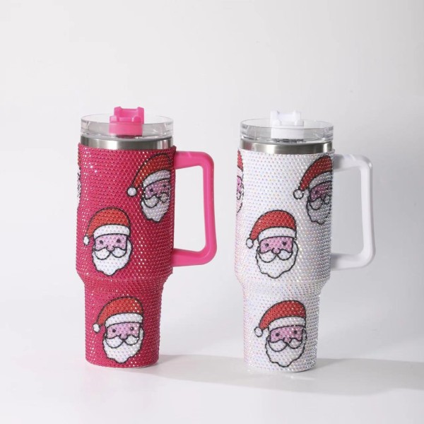 Christmas Cup - Diamond Santa Stainless