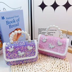 Crossbody Bag - Bowknot Pearl Sequins