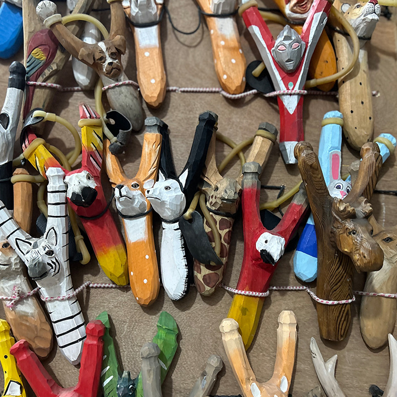 Slingshot - Wood Carved Animal