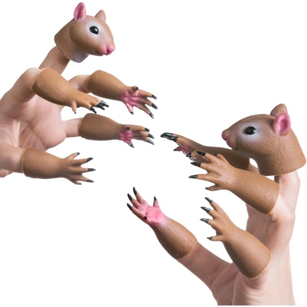 Finger Puppet - Vinyl Squirrel Novelty