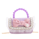Shoulder Bag - Pearl Bowknot Flower