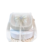 Girls Bag - Butterfly Pearl Handle
