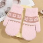 Children Gloves - Snowflake Knitted Warm