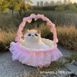 Kitten Doll - Flower Basket Realistic