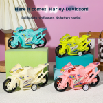 Motorcycle Toy - Pull Back Interactive