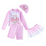 Swimwear - Long Sleeve Sunscreen Cartoon