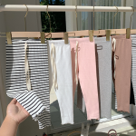 Leggings - Elastic Slim Fit Striped