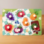 Wooden Puzzle - Digital Animal Fruit Matching